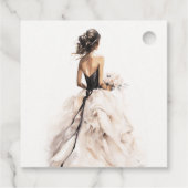 Modernes Brautparty für Hochzeitsfeiern Geschenkanhänger (Rückseite)