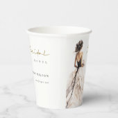 Modernes Brautparty für Hochzeitsfeiern Pappbecher (Rechts)