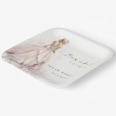 Modernes Brautparty für Hochzeitsfeiern Pappteller (Gewinkelt)