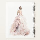 Modernes Brautparty für Hochzeitsfeiern Planer (Rückseite)