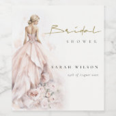 Modernes Brautparty für Hochzeitsfeiern Weinetikett (Einzelnes Label)