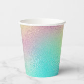 Modernes Brautparty für Metallfolien C Pappbecher (Rückseite)