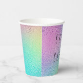 Modernes Brautparty für Metallfolien C Pappbecher (Rechts)