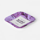 Modernes Brautparty für Minimalistische Lila Rose Pappteller (Gewinkelt)