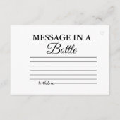 Modernes Brautparty für Minimalistische Nachrichte Begleitkarte (Vorderseite)