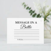 Modernes Brautparty für Minimalistische Nachrichte Begleitkarte (Stehend Vorderseite)