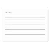 Modernes Brautparty für Minimalistische Rezeptions Tischnummer (Rückseite)