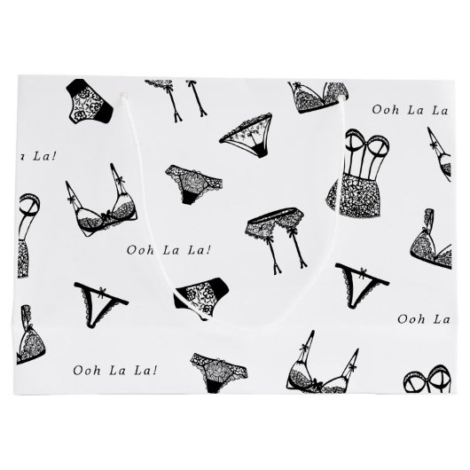 Modernes Brautparty für Pinselskripte Große Geschenktüte (Rückseite)