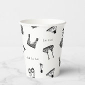 Modernes Brautparty für Pinselskripte Pappbecher (Rechts)