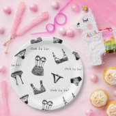 Modernes Brautparty für Pinselskripte Pappteller (Party)