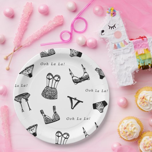 Modernes Brautparty für Pinselskripte Pappteller (Party)