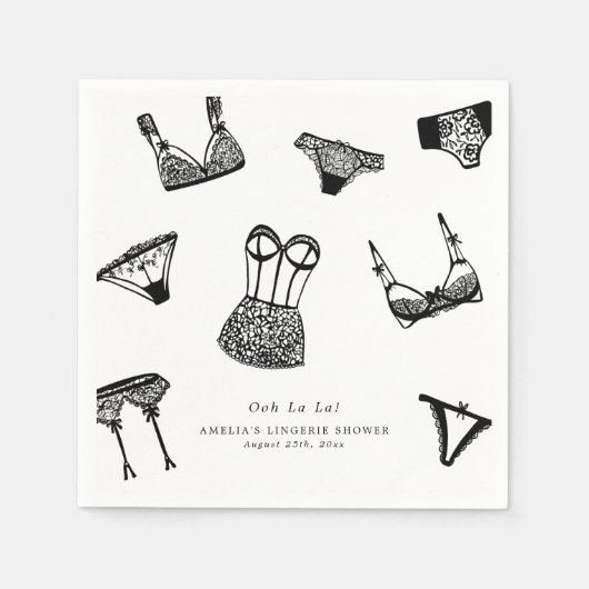 Modernes Brautparty für Pinselskripte Serviette (Vorderseite)
