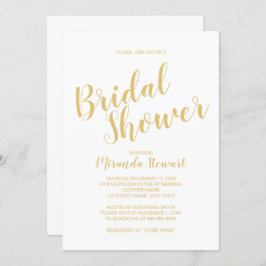 Modernes Brautparty für Schriftzeichen in Weiß und Einladung