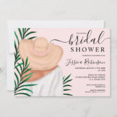 Modernes Brautparty für tropische Illustrationen i Einladung (Vorderseite)