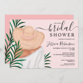 Modernes Brautparty für tropische Illustrationen i Einladung (Vorne/Hinten)