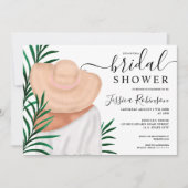 Modernes Brautparty für tropische Sommerbilder Einladung (Vorderseite)