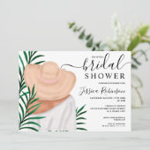 Modernes Brautparty für tropische Sommerbilder Einladung (Stehend Vorderseite)