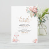 Modernes Brautparty für Wasserfarben Einladung (Stehend Vorderseite)