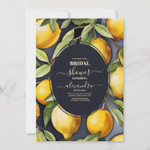Modernes Brautparty Lemon Garden Einladung (Vorderseite)