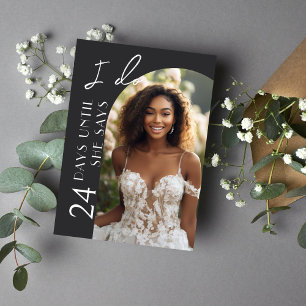 Modernes Brautparty Minimalistisch Arch Foto Einladung