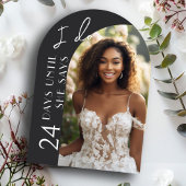 Modernes Brautparty Minimalistisch Arch Foto Einladung