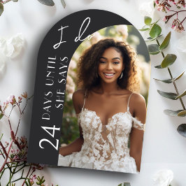 Modernes Brautparty Minimalistisch Arch Foto Einladung