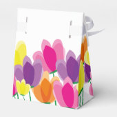 Modernes Brautparty mit Blumen Geschenkschachtel (Rückseite)