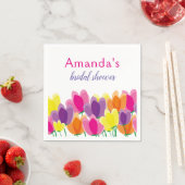 Modernes Brautparty mit Blumen Serviette (Beispiel)