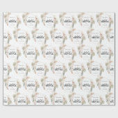 Modernes Brautparty mit Blumenrahmen Geschenkpapier (Flach)