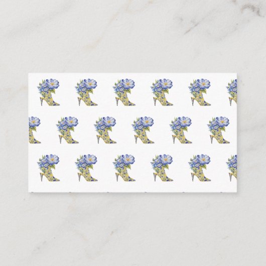 Modernes Brautparty mit Blumenstrauß Begleitkarte (Rückseite)