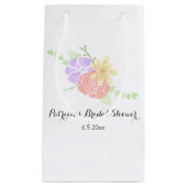 Modernes Brautparty mit Blumenwasser Kleine Geschenktüte (Vorderseite)