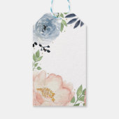 Modernes Brautparty mit floraler Wasserfarbe Chic  Geschenkanhänger (Rückseite)