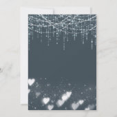 Modernes Brautparty mit grauem und weißem Hanglich Einladung (Rückseite)