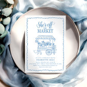 Modernes Brautparty mit Handzeichnung Einladung