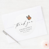 Modernes Brautparty Runder Aufkleber (Umschlag)