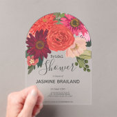 Modernes Brautparty von Blumenblättern Acryleinladungen (Insitu (Handheld))