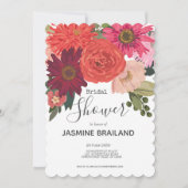 Modernes Brautparty von Blumenblättern Einladung (Vorderseite)