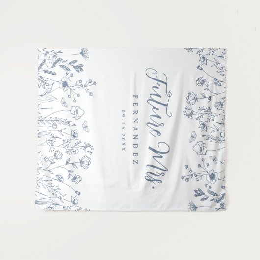 Modernes Brautparty Wandteppich (Vorderseite (Horizontal))