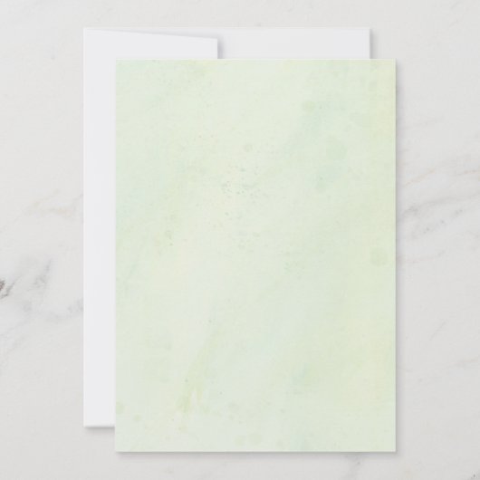 Modernes Brautparty Wasserfarben Wüste Kakteen Art Einladung (Rückseite)