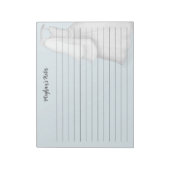 Modernes Brautplaner Rosa Vintage Hochzeitskleid Notizblock (Rotiert)