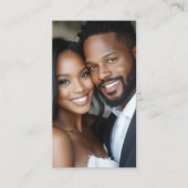 Modernes Bride Groom Foto Hochzeitfotograf Visitenkarte (Vorderseite)