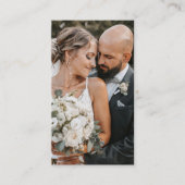 Modernes Bride Groom Foto Hochzeitfotograf Visitenkarte (Vorderseite)