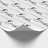 Modernes Bridge Wrapping Paper in Schwarz/Weiß Geschenkpapier (Ecke)