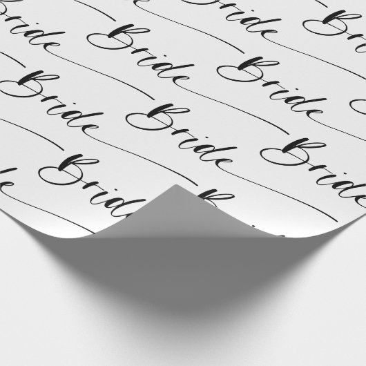 Modernes Bridge Wrapping Paper in Schwarz/Weiß Geschenkpapier (Ecke)