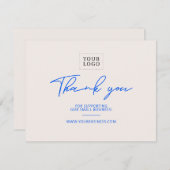 Modernes Briefing - Business Package Vielen Dank Dankeskarte (Vorne/Hinten)