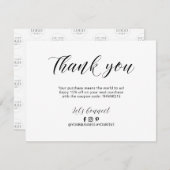 Modernes Briefpaket - Dankeschön-Karte Dankeskarte (Vorne/Hinten)