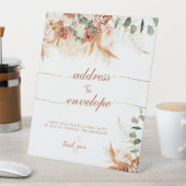 Modernes Bright Boho Ansprache der Umschlagdusche Sockelschild (In Situ)