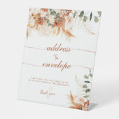 Modernes Bright Boho Ansprache der Umschlagdusche Sockelschild (Vorderseite)