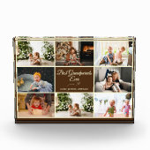 Modernes Brown Grandelparitäts-Foto-Geschenk Fotoblock (Vorderseite)