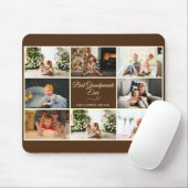 Modernes Brown Grandelparitäts-Foto-Geschenk Mousepad (Mit Mouse)